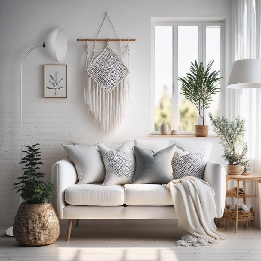 Lámpara de pie ZACK 1xE27/15W/230V blanca