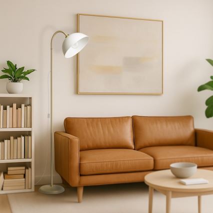 Lámpara de pie ZACK 1xE27/60W/230V beige