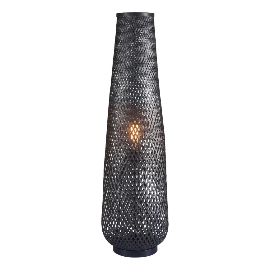 Lámpara de pie ZANZIBAR 1xE27/20W/230V negro