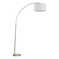 Lámpara de pie ZENITH 1xE27/15W/230V cromo mate/blanco