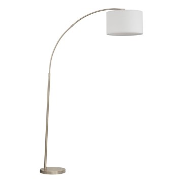 Lámpara de pie ZENITH 1xE27/15W/230V cromo mate/blanco