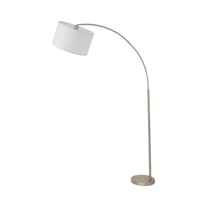 Lámpara de pie ZENITH 1xE27/15W/230V cromo mate/blanco