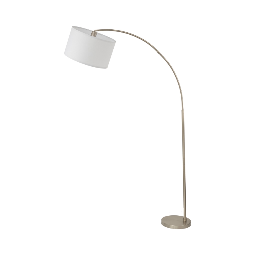 Lámpara de pie ZENITH 1xE27/15W/230V cromo mate/blanco