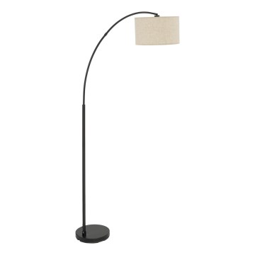 Lámpara de pie ZENITH 1xE27/15W/230V negra/beige