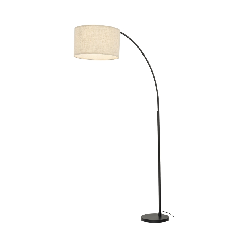 Lámpara de pie ZENITH 1xE27/15W/230V negra/beige