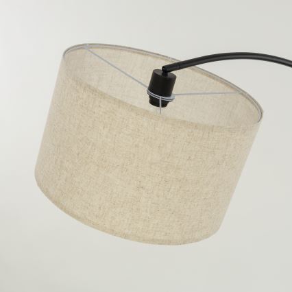 Lámpara de pie ZENITH 1xE27/15W/230V negra/beige