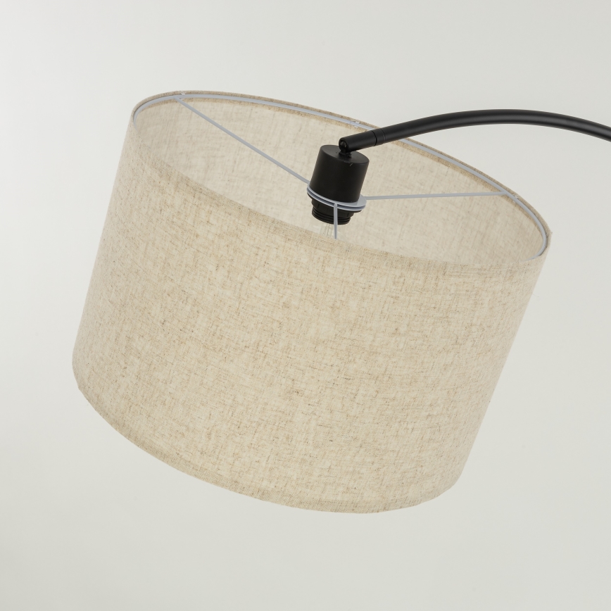 Lámpara de pie ZENITH 1xE27/15W/230V negra/beige