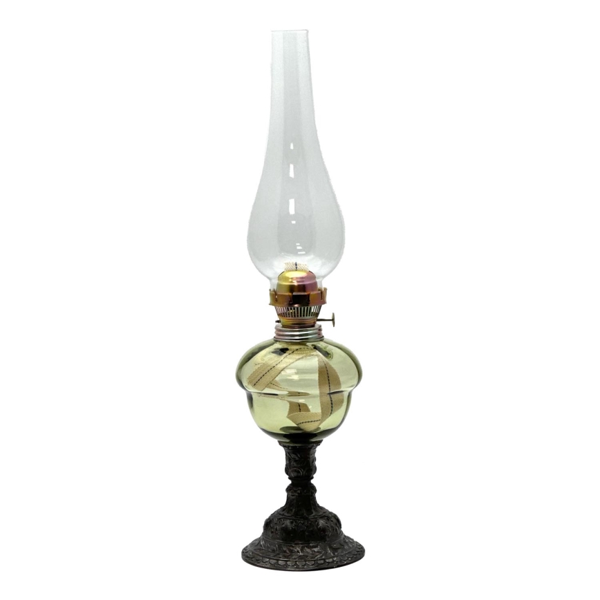 Lámpara de queroseno BARBORA 54 cm verde bosque
