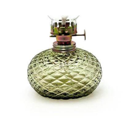 Lámpara de queroseno Eliška 20 cm verde