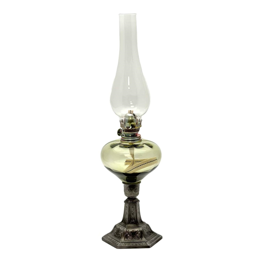 Lámpara de queroseno KRASOMIRA 42 cm verde bosque