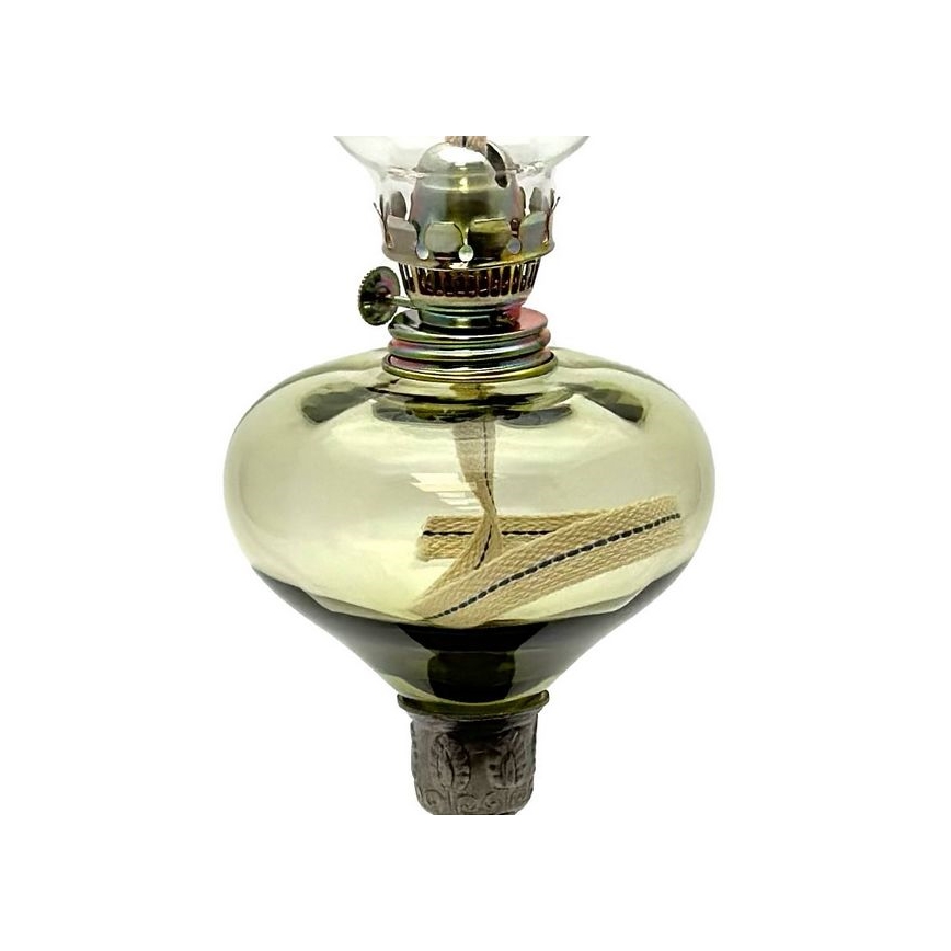 Lámpara de queroseno KRASOMIRA 42 cm verde bosque