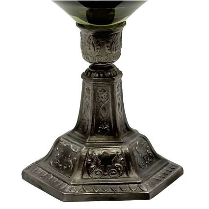 Lámpara de queroseno KRASOMIRA 42 cm verde bosque