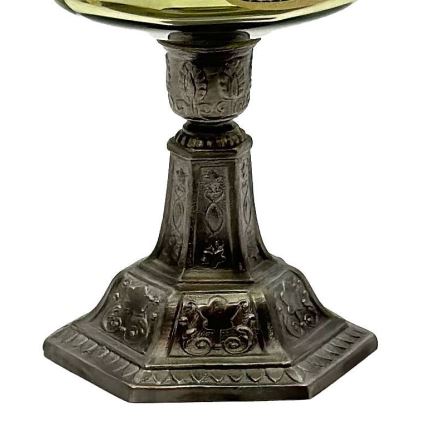 Lámpara de queroseno LUDMILA 42 cm verde bosque