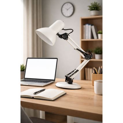 Lámpara de sobremesa 1x E14, 25 W, 230 V, blanca