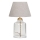 Lámpara de sobremesa AYD 1xE27/40W/230V crema/transparente