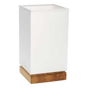 Lámpara de sobremesa FIRE 1xE27/25W/230V roble/blanco