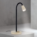 Lámpara de sobremesa flexible y regulable DOTTY 1xGU10/10W/230V beige/negro