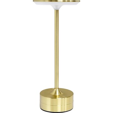Lámpara de sobremesa LED recargable con control táctil TAVOLO LED/2,5W/5V 2400 mAh 3000-6000K dorada
