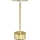 Lámpara de sobremesa LED recargable con control táctil TAVOLO LED/2,5W/5V 2400 mAh 3000-6000K dorada