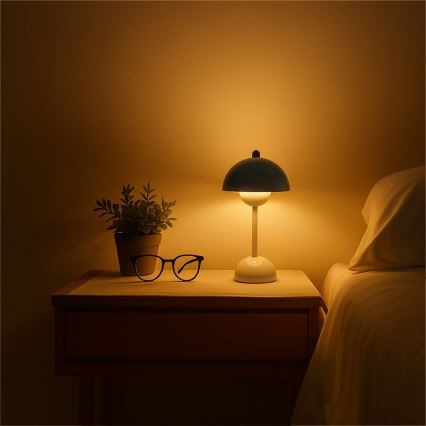 Lámpara de sobremesa LED recargable táctil COSTA LED/3W/5V 2400 mAh 3000-6000K blanca