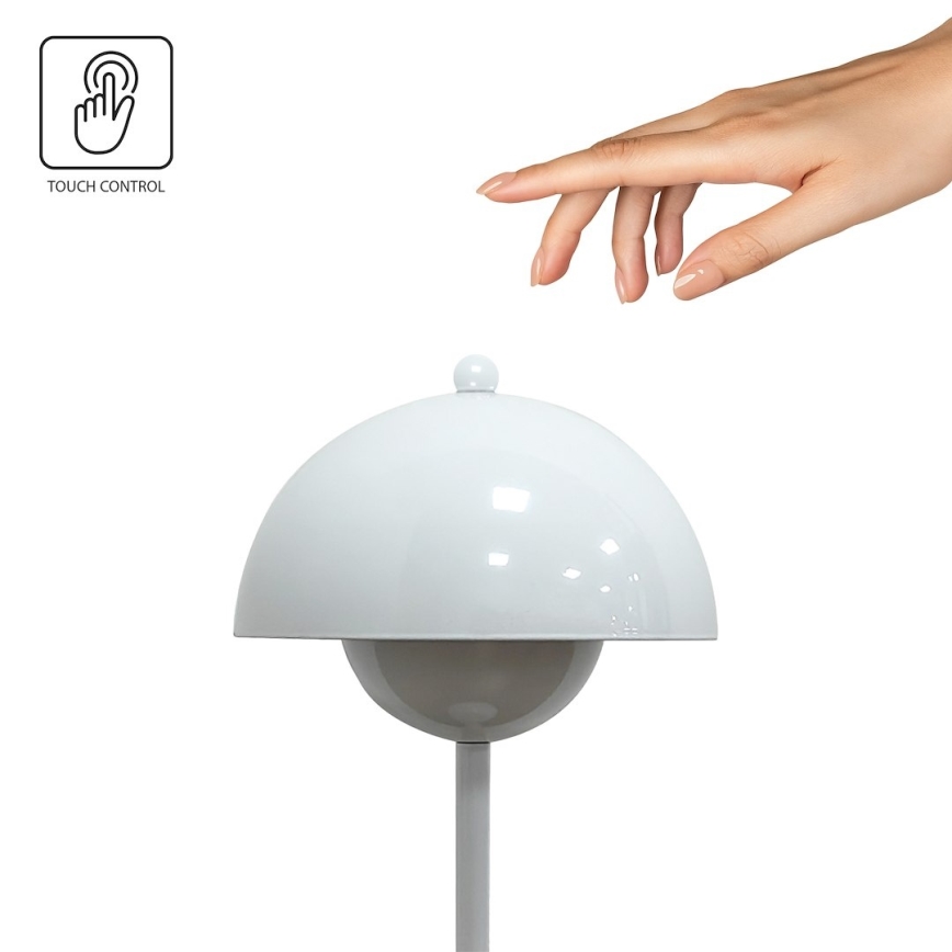 Lámpara de sobremesa LED recargable táctil COSTA LED/3W/5V 2400 mAh 3000-6000K blanca