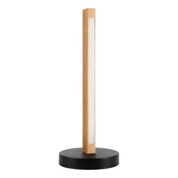 Lámpara de sobremesa LED VERDE LED/10W/230V 3000K roble/negro