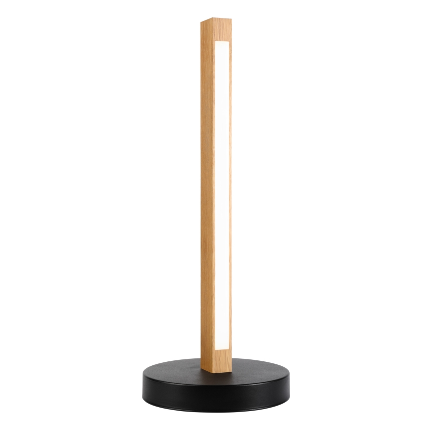 Lámpara de sobremesa LED VERDE LED/10W/230V 3000K roble/negro