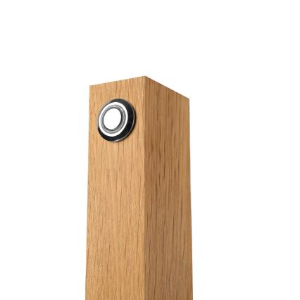 Lámpara de sobremesa LED VERDE LED/10W/230V 3000K roble/negro