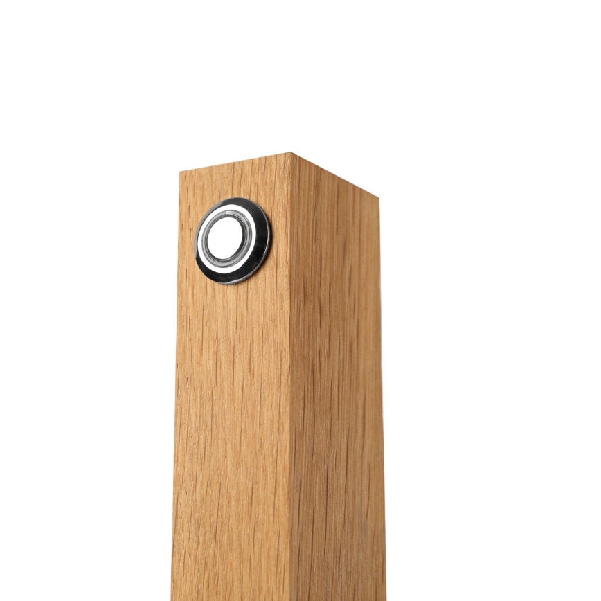 Lámpara de sobremesa LED VERDE LED/10W/230V 3000K roble/negro