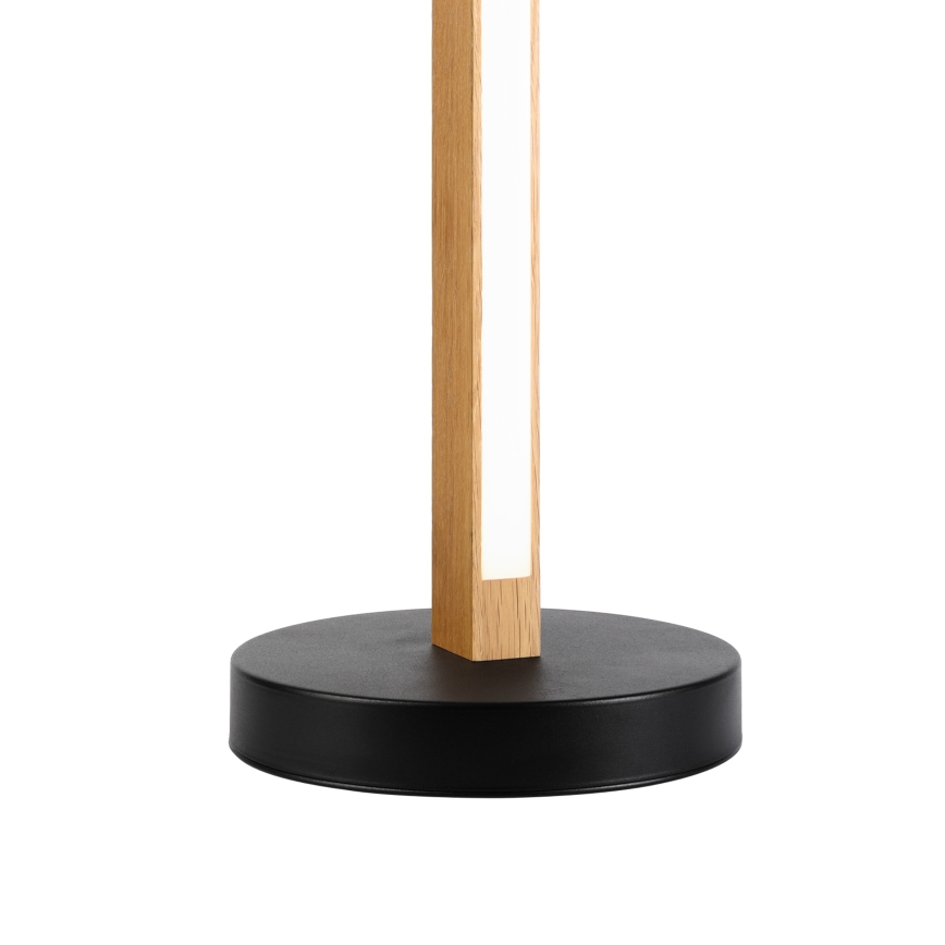 Lámpara de sobremesa LED VERDE LED/10W/230V 3000K roble/negro