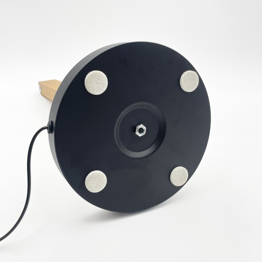 Lámpara de sobremesa LED VERDE LED/10W/230V 3000K roble/negro