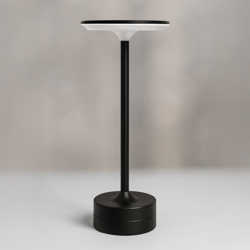 Lámpara de sobremesa táctil recargable LED TAVOLO LED/2,5W/5V 2400 mAh 3000-6000K negra
