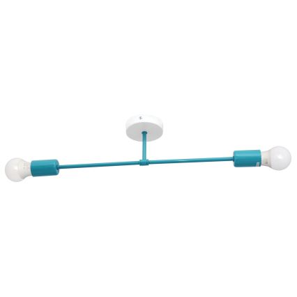 Lámpara de superficie CAMBRIDGE 2xE27/15W/230V azul