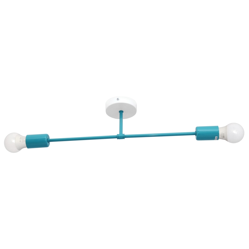 Lámpara de superficie CAMBRIDGE 2xE27/15W/230V azul