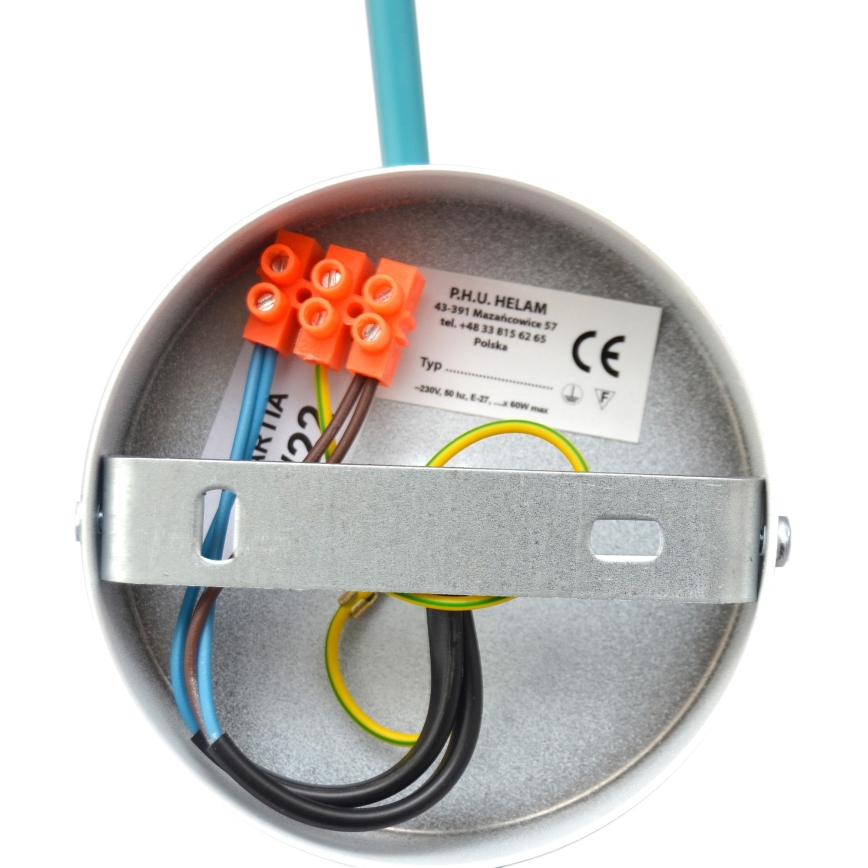 Lámpara de superficie CAMBRIDGE 2xE27/15W/230V azul