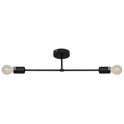 Lámpara de superficie CAMBRIDGE 2xE27/15W/230V negro