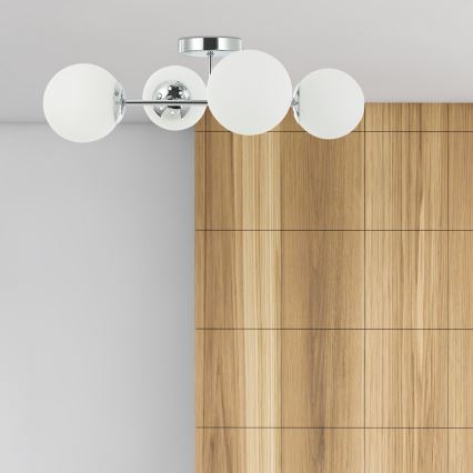 Lámpara de superficie MADDIE 4xE14/5W/230V cromo brillante