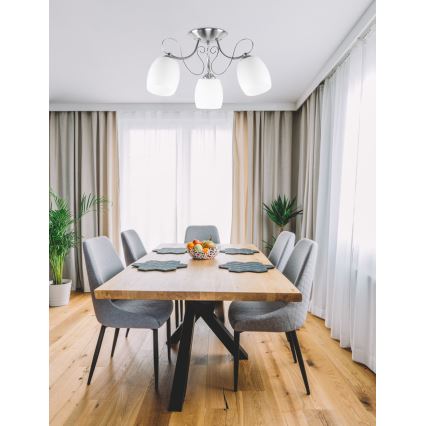 Lámpara de suspensión AMBA 3xE27/40W/230V