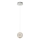 Lámpara de suspensión LED CREMONA 1xLED/5W/230V 3000K cromo mate