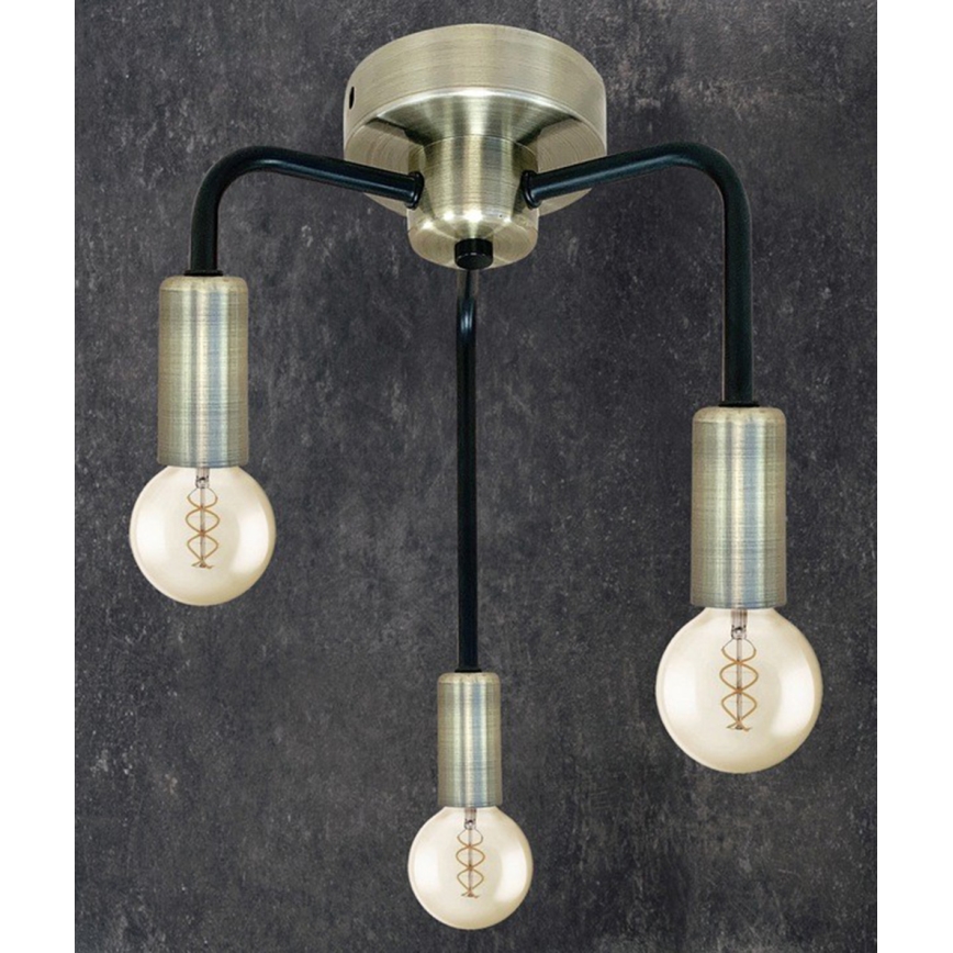 Lámpara de suspensión SAGA 3xE27/40W/230V
