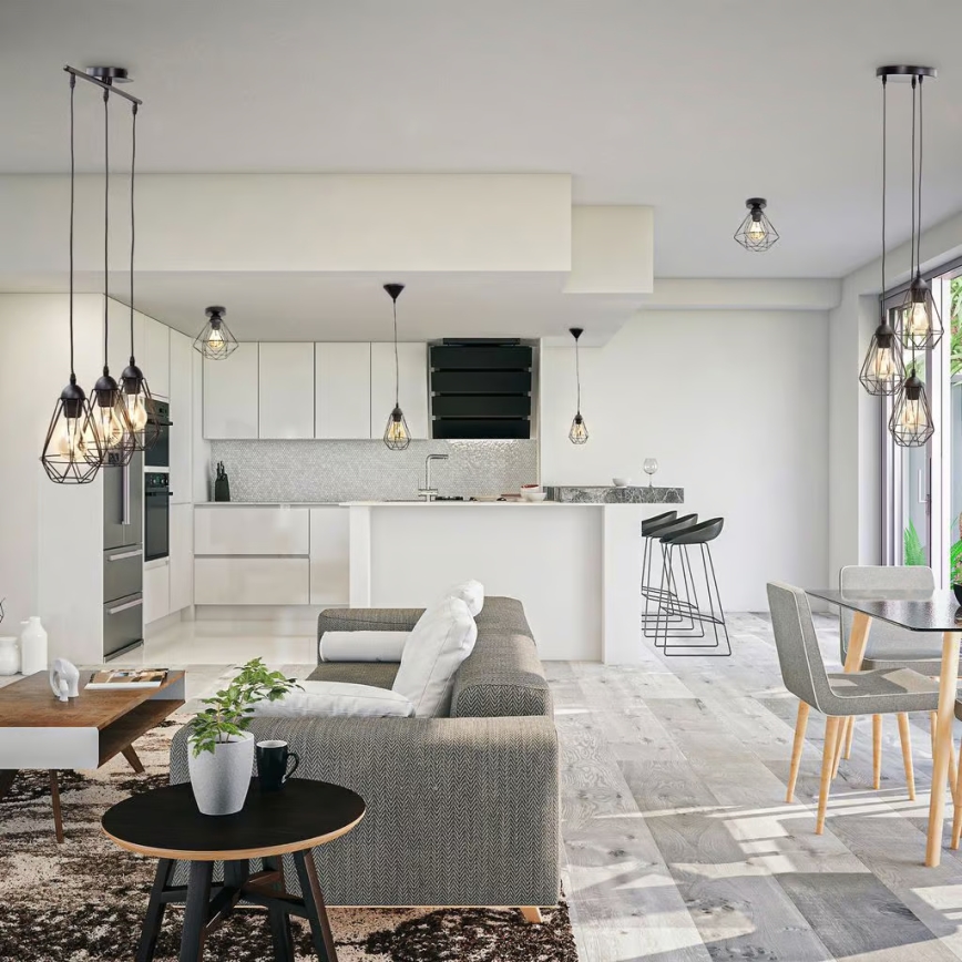 Lámpara de techo 1xE27/40W/230V negra