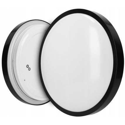 Lámpara de techo 2xE27/40W/230V, diámetro 29,5 cm, negra