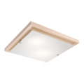 Lámpara de techo 2xE27/60W/230V haya
