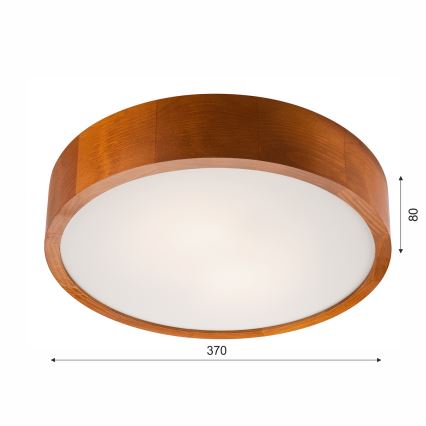 Lámpara de techo 2xE27/60W/230V pino
