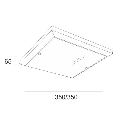 Lámpara de techo 2xE27/60W/230V pino