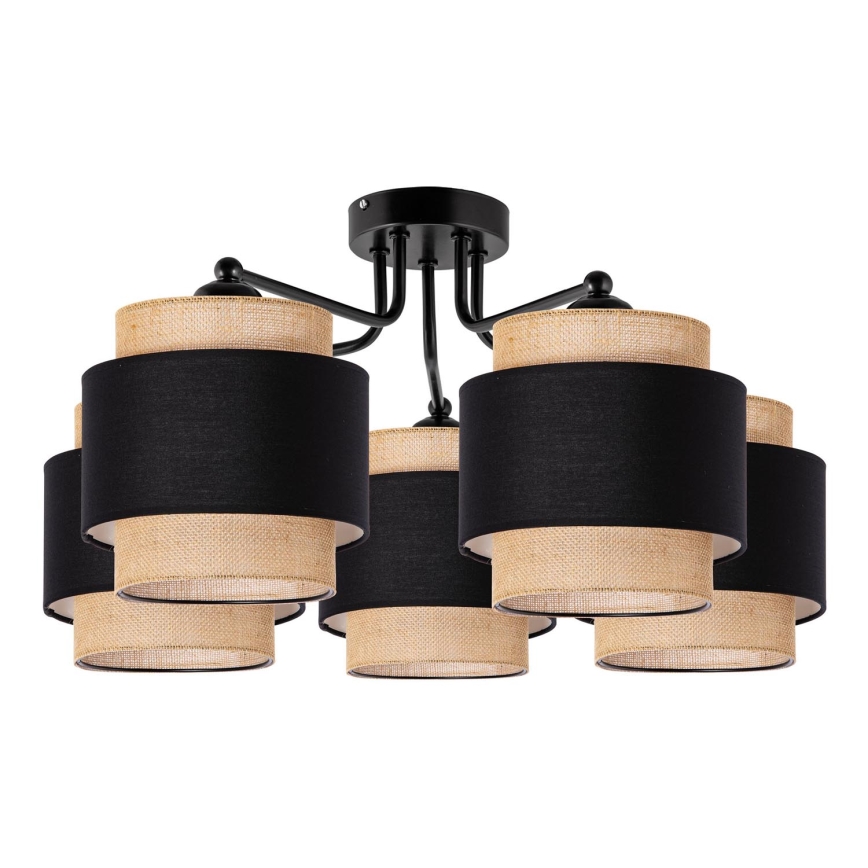 Lámpara de techo 5xE27/60W/230V beige