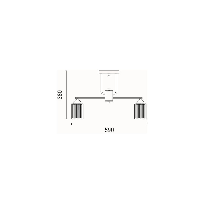 Lámpara de techo 5xE27/60W/230V
