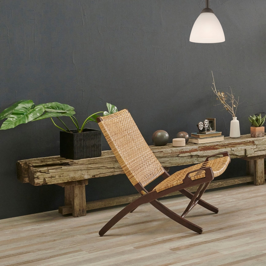 Lámpara de techo empotrada ADRIANO 1xE27/60W/230V haya