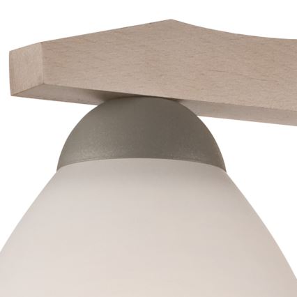 Lámpara de techo empotrada ADRIANO 3xE27/60W/230V haya