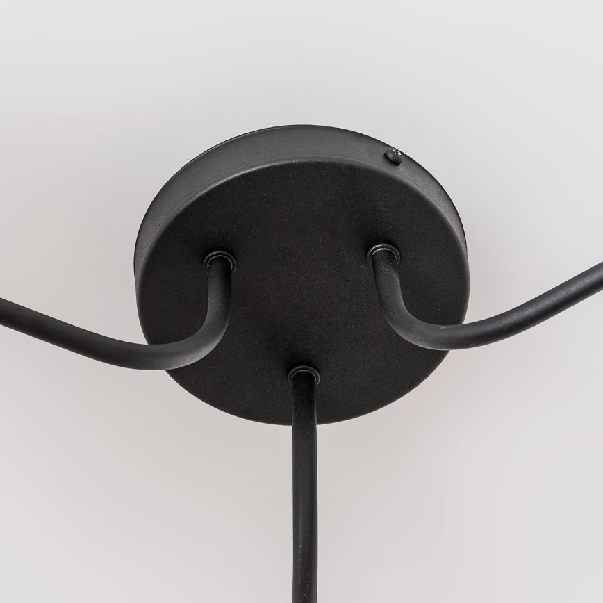 Lámpara de techo ALBA de montaje en superficie 3xE27/15W/230V, gris